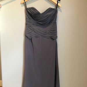 Alfred Angelo gray bridesmaids dress size 6